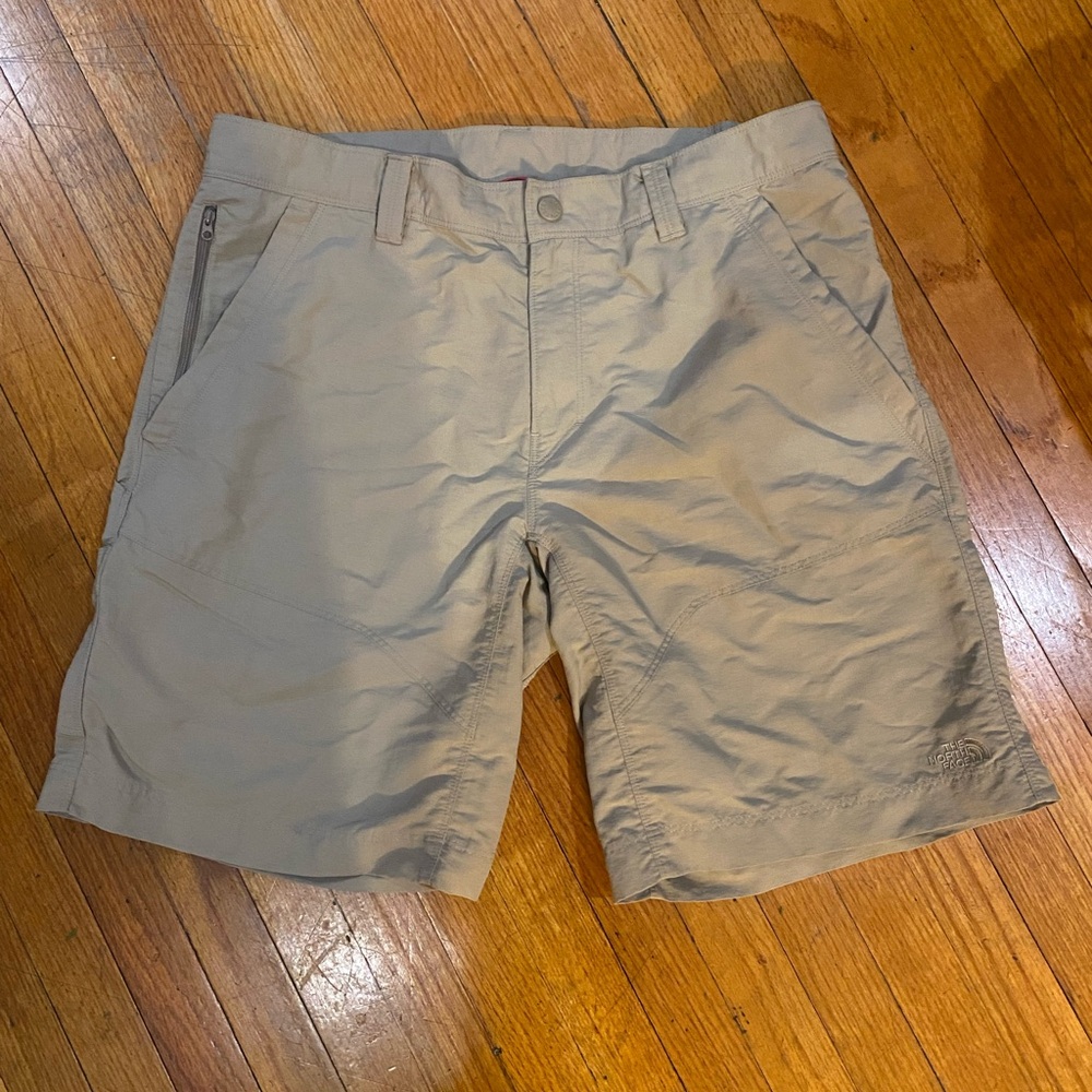 The North Face Horizon Utility Shorts Men's Size 36 Nylon Beige Hiking